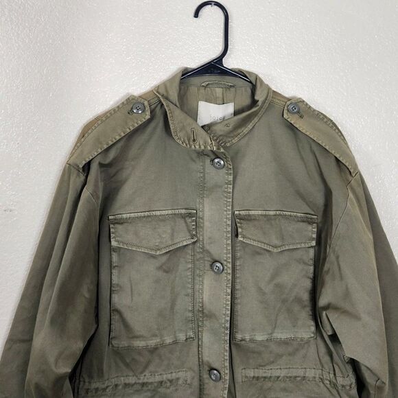 Joie NWT Olive Green Jenita Utility Jacket Size XXS NWT - Picture 2 of 14